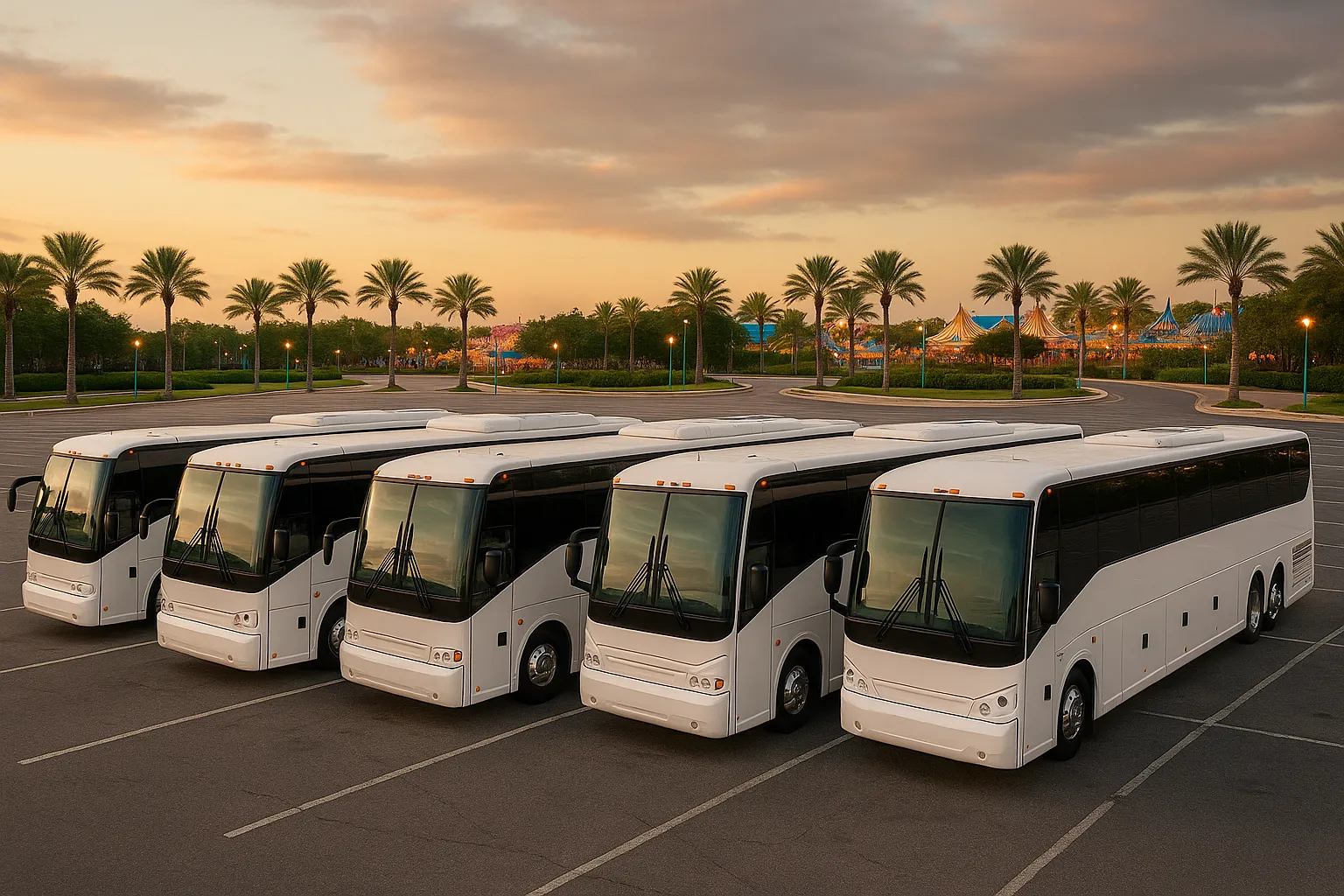 large group charter bus in Orlando