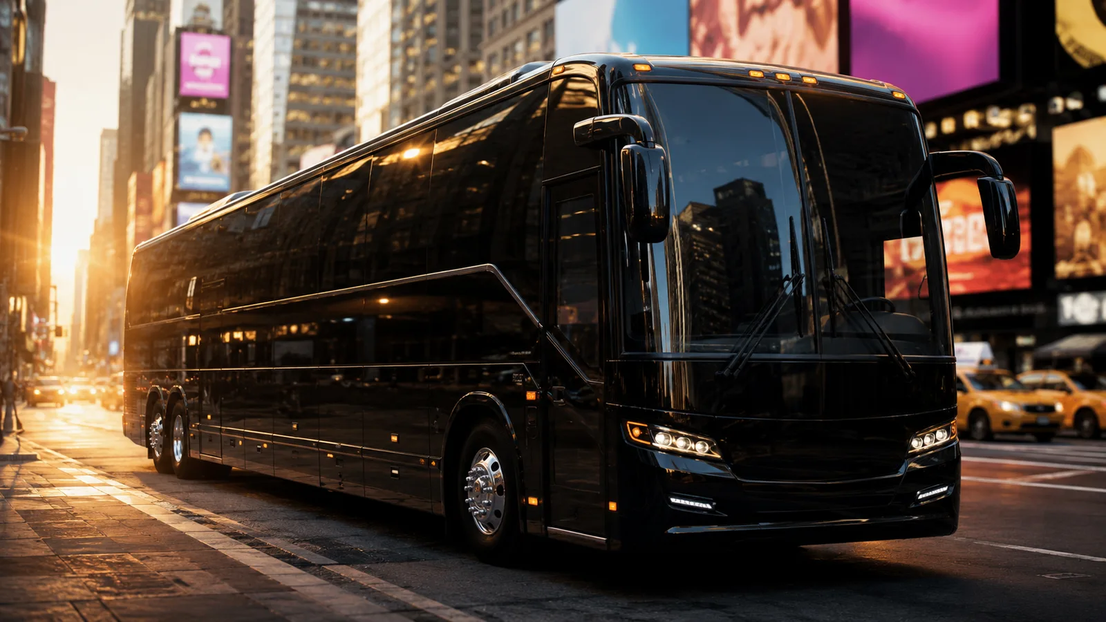 Charter bus in New York Metro