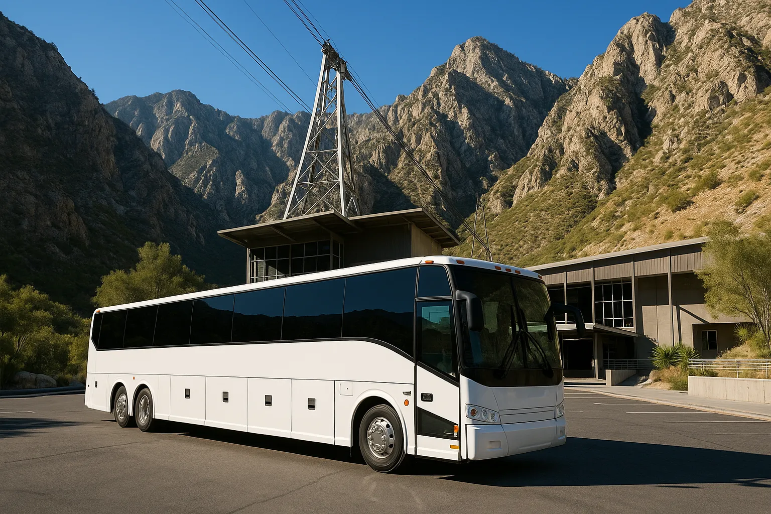 school trip charter bus in Palm Springs