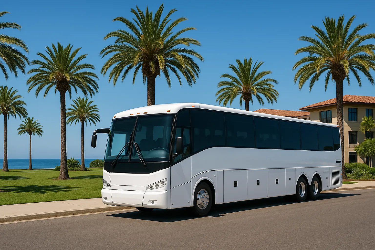 school trip charter bus in Santa Barbara