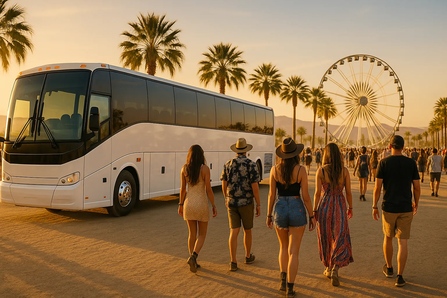 Sports & Concert Buses in Palm Springs & Coachella Valley
