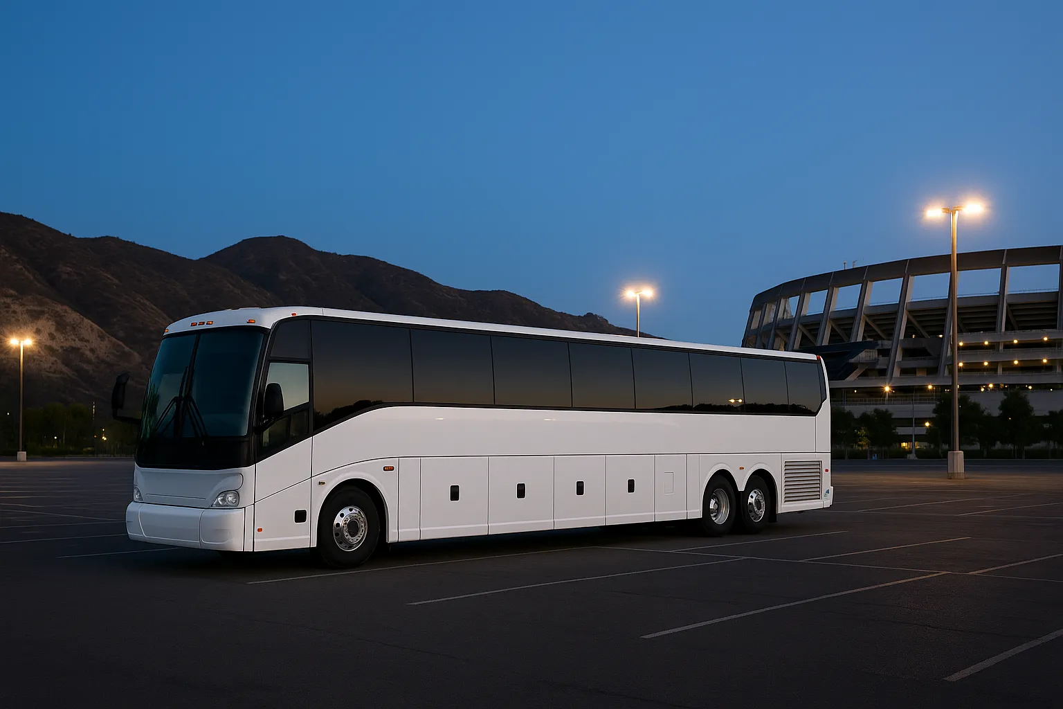 sports concerts charter bus in San Diego