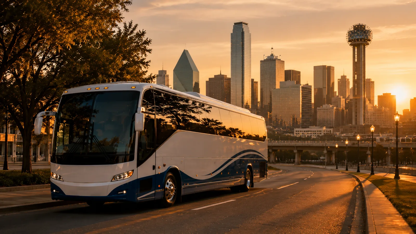 Charter bus in Austin Metro