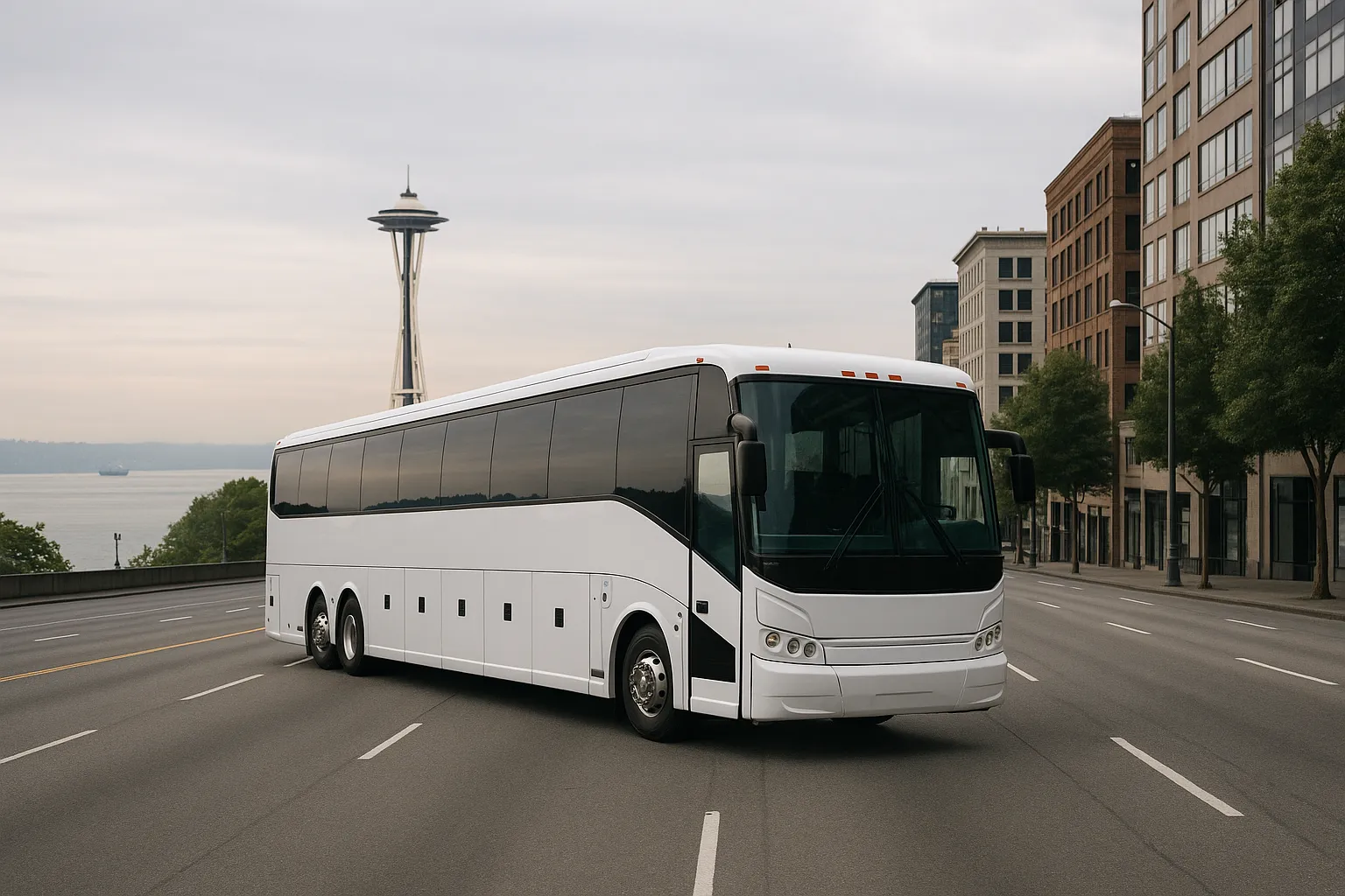 Charter bus in Seattle Metro