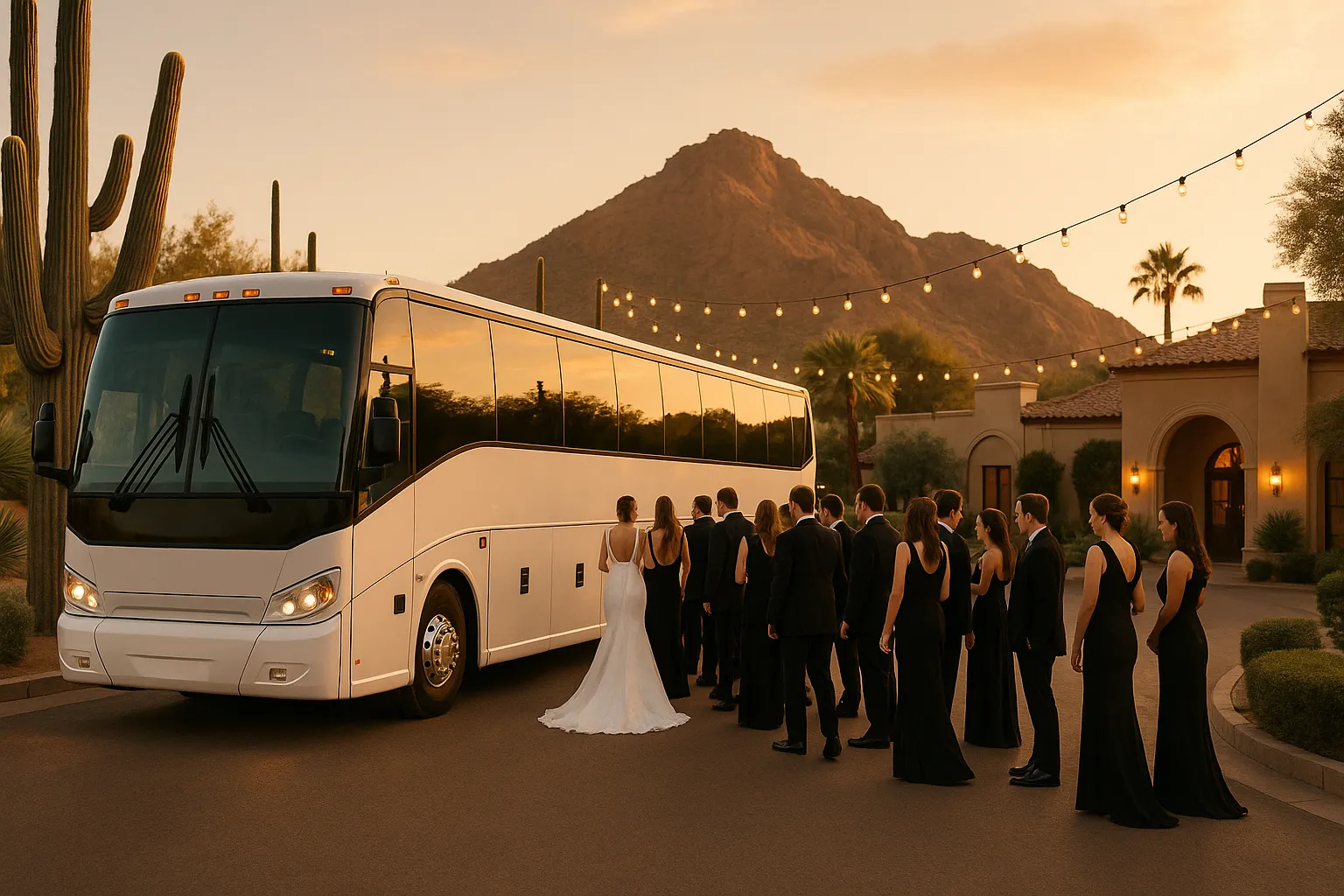 Wedding Charter Buses in Phoenix Metro