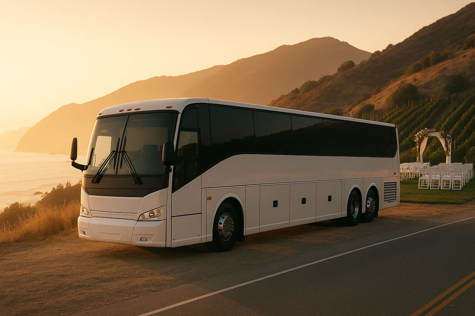 Wedding Charter Buses in Greater Los Angeles