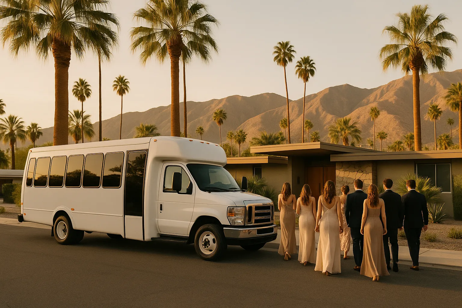 Wedding Charter Buses in Palm Springs & Coachella Valley