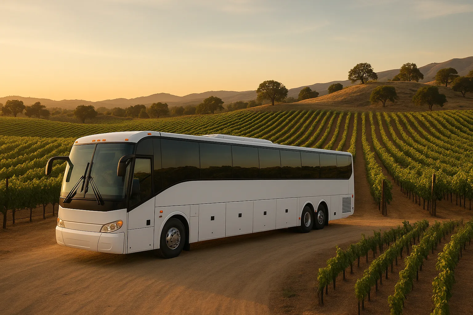 wedding charter bus in San Diego