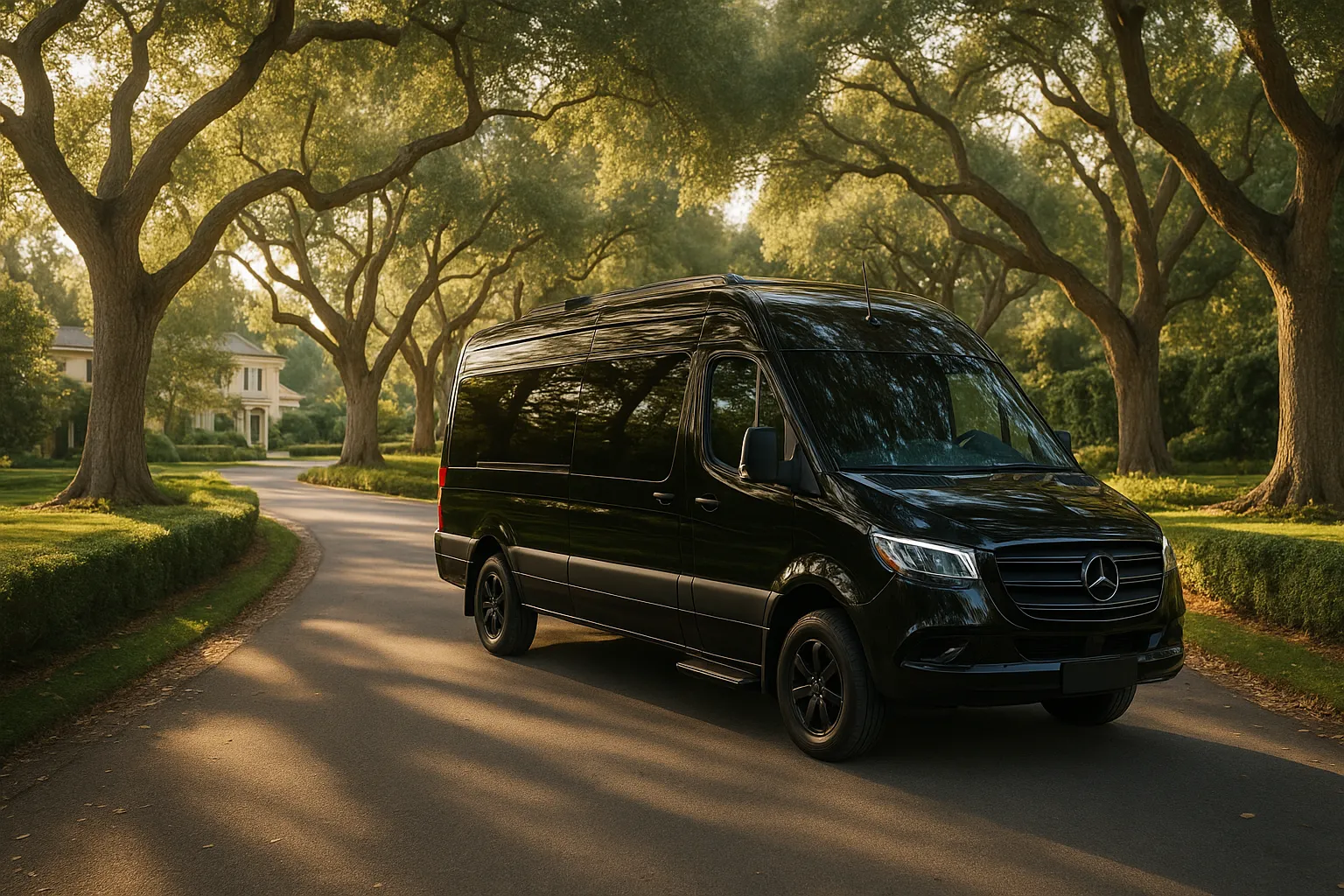 wedding shuttle bus in Santa Barbara