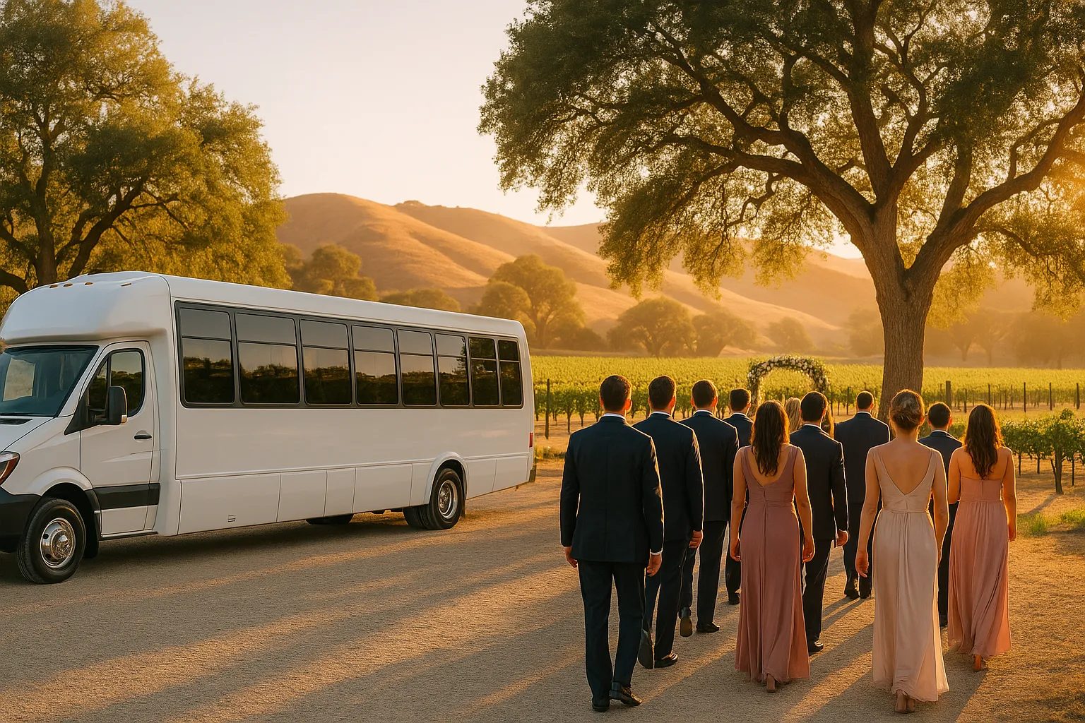 Wedding Charter Buses in Santa Barbara & Ventura