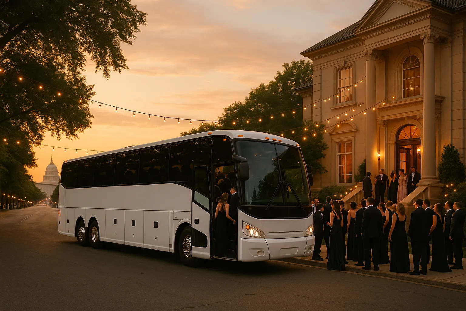 Wedding Charter Buses in Washington DC Metro