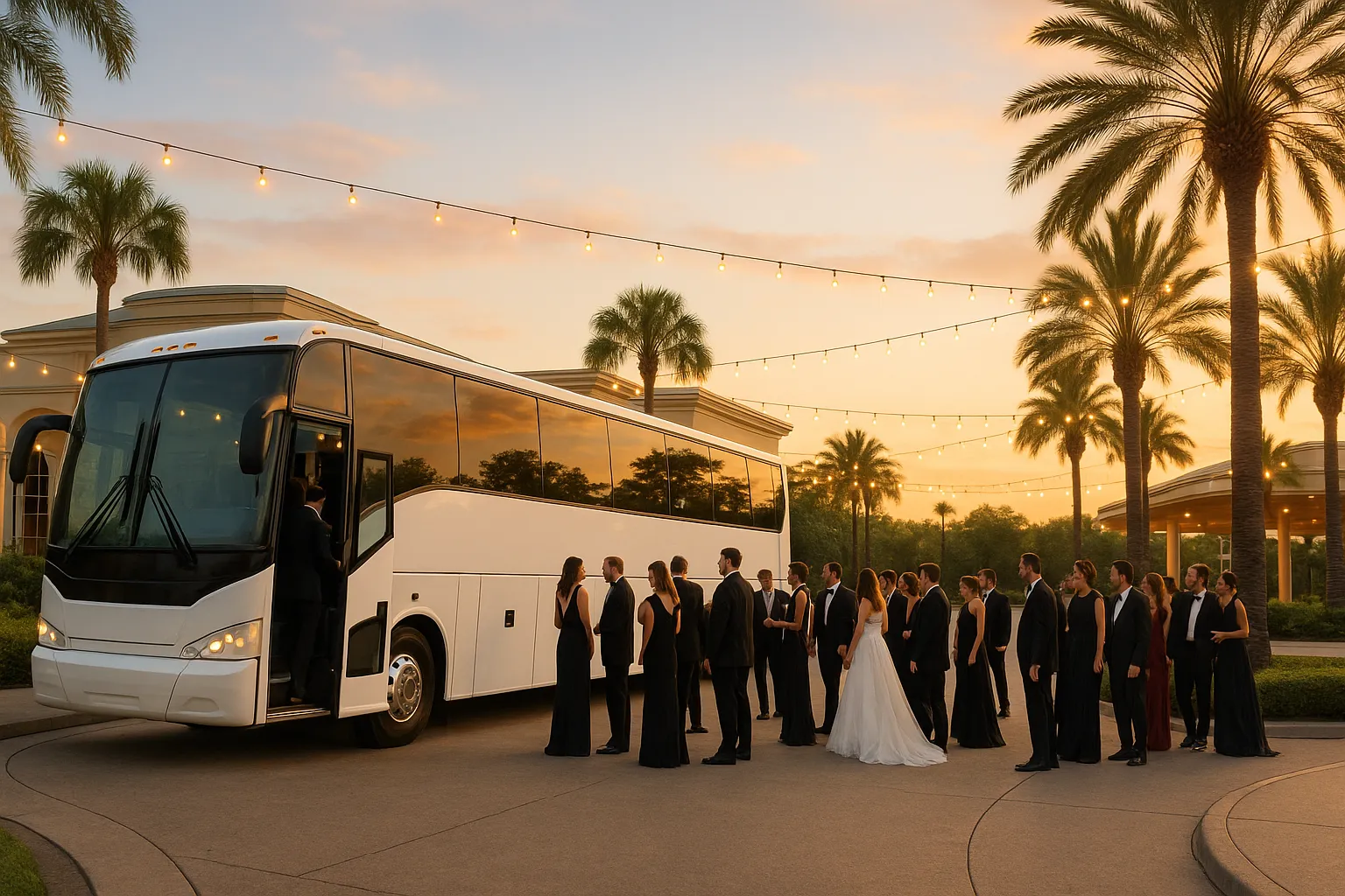 Wedding Charter Buses in Orlando Metro