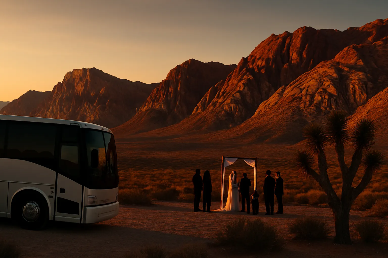 Wedding Charter Buses in Las Vegas Metro