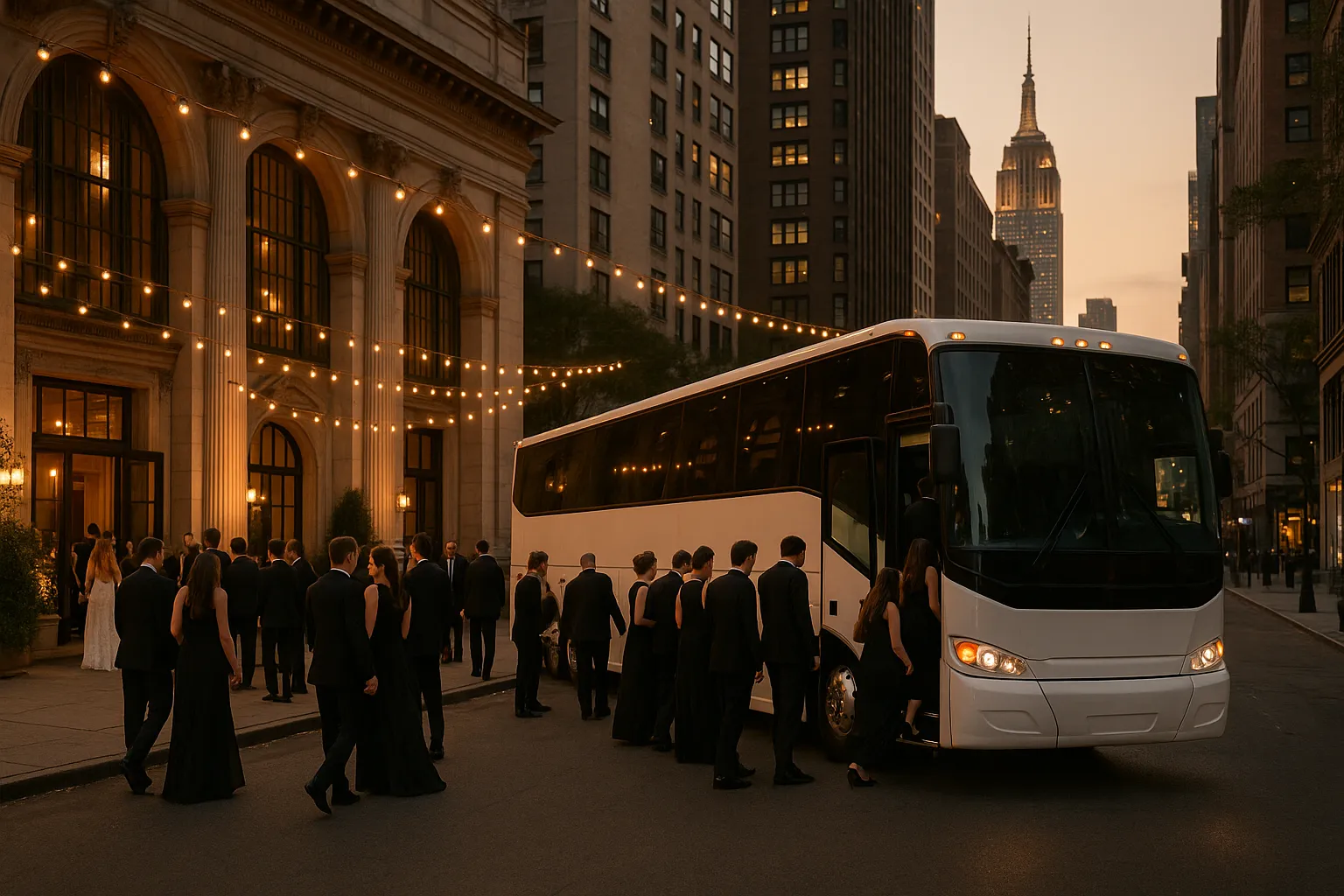 Wedding Charter Buses in New York Metro