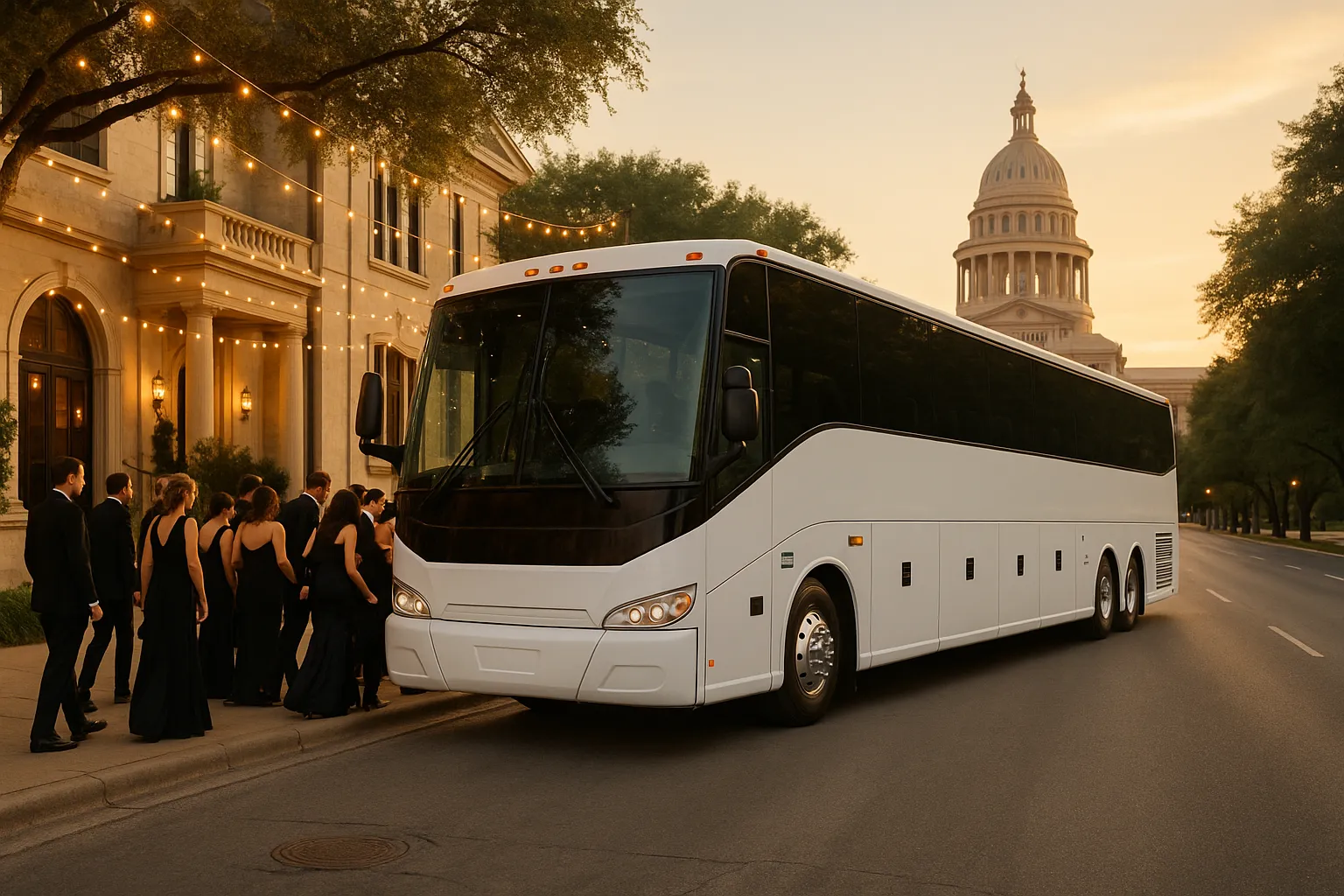 Wedding Charter Buses in Austin Metro