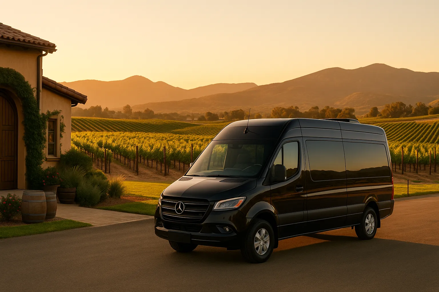 wine tour minibus in Palm Springs